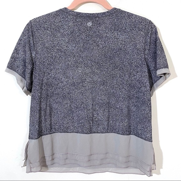 Lululemon Sole Training Short Sleeve Sea Spray Alpine White Dark Chrome - Picture 2 of 5